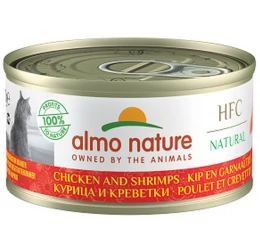 Almo Nature HFC Natural Can 70gr με Κοτόπουλο και Γαρίδα Almo Nature HFC Natural Can 70gr με Κοτόπουλο και Γαρίδα