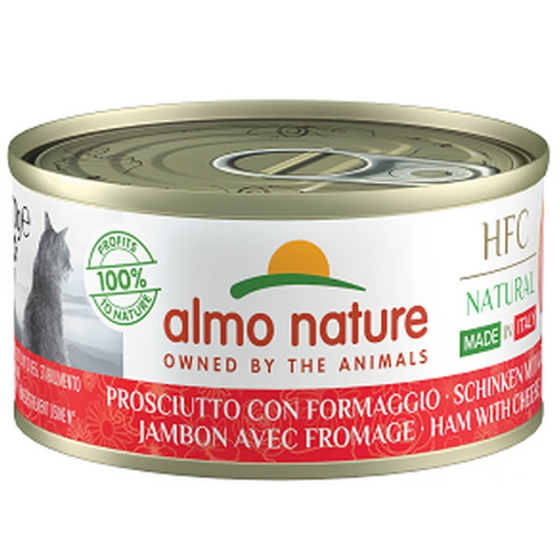 Almo Nature HFC Natural Can 70gr με Ζαμπόν και Παρμεζάνα ΓΑΤΕΣ