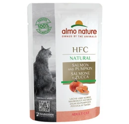 Almo Nature HFC Natural Pouch 55gr με Σολομό και Κολοκύθα Almo Nature HFC Natural Pouch 55gr με Σολομό και Κολοκύθα