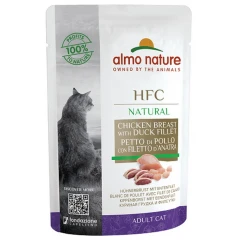 Almo Nature HFC Natural Raw Pouch 55gr με Στήθος κοτόπουλο και Φιλέτο Πάπιας Almo Nature HFC Natural Raw Pouch 55gr με Στήθος κοτόπουλο και Φιλέτο Πάπιας