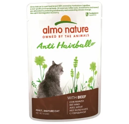 Almo Nature Holistic Anti-Hairball Cat Pouch 70gr με Μοσχαράκι Almo Nature Holistic Anti-Hairball Cat Pouch 70gr με Μοσχαράκι