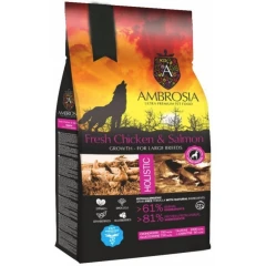 Ambrosia Grain Free Dog Growth Large Breed Chicken & Salmon 2kg Ambrosia Grain Free Dog Growth Large Breed Chicken & Salmon 2kg