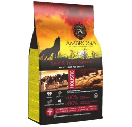 Ambrosia Grain Free Dog Adult All Breeds Beef & Fresh Salmon 12kg Ambrosia Grain Free Dog Adult All Breeds Beef & Fresh Salmon 12kg