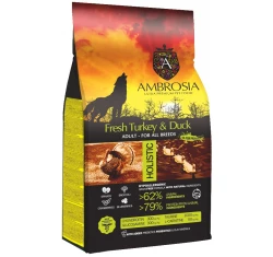 Ambrosia Grain Free Adult Turkey & Duck 12kg Ambrosia Grain Free Adult Turkey & Duck 12kg