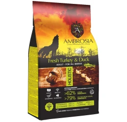 Ambrosia Grain Free Adult Turkey & Duck 12kg Ambrosia Grain Free Adult Turkey & Duck 12kg