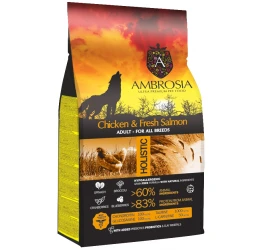 Ambrosia Grain-Free Dog Adult Chicken & Fresh Salmon 2kg Ambrosia Grain-Free Dog Adult Chicken & Fresh Salmon 2kg