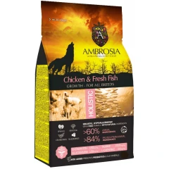 Ambrosia Grain-Free Dog Growth Chicken & Fresh Fish 2kg Ambrosia Grain-Free Dog Growth Chicken & Fresh Fish 2kg