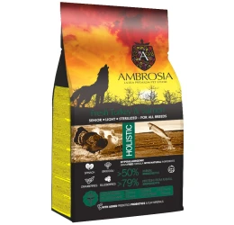 Ambrosia Grain-Free Dog Senior - Light - Sterilized Fresh Turkey & Salmon 2kg  Ambrosia Grain-Free Dog Senior - Light - Sterilized Fresh Turkey & Salmon 2kg
