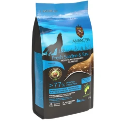 Ambrosia Mediterranean Grain Free Dog Adult Fresh Sardine & Tuna 5kg