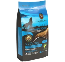 Ambrosia Mediterranean Grain Free Dog Adult Fresh Sardine & Tuna 1,5kg  Ambrosia Mediterranean Grain Free Dog Adult Fresh Sardine & Tuna 1,5kg