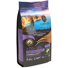 Ambrosia Mediterranean Grain Free Dog Senior Light & Sterilized Fresh Sardine & Cod 1,5kg (-5€) Ambrosia Mediterranean Grain Free Dog Senior Light & Sterilized Fresh Sardine & Cod 1,5kg (-5€)