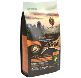 Ambrosia Mediterranean Grain Free Dog Senior Light & Sterilized Fresh Turkey 5kg (-12€) Ambrosia Mediterranean Grain Free Dog Senior Light & Sterilized Fresh Turkey 5kg (-12€)