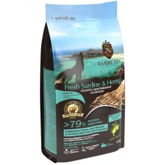 Ambrosia Mediterranean Grain Free Puppy Fresh Sardine & Herring 1,5kg  Ambrosia Mediterranean Grain Free Puppy Fresh Sardine & Herring 1,5kg