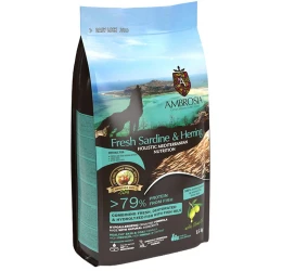 Ambrosia Mediterranean Grain Free Puppy Fresh Sardine & Herring 1,5kg  Ambrosia Mediterranean Grain Free Puppy Fresh Sardine & Herring 1,5kg
