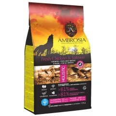 Ambrosia Grain Free Dog Growth Large Breed Chicken & Salmon 12kg Ambrosia Grain Free Dog Growth Large Breed Chicken & Salmon 12kg