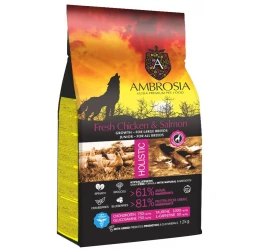 Ambrosia Grain Free Dog Growth Large Breed Chicken & Salmon 12kg Ambrosia Grain Free Dog Growth Large Breed Chicken & Salmon 12kg