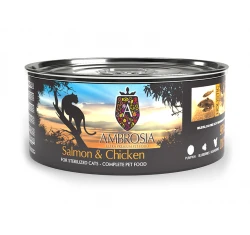 Υγρή Τροφή Γάτας Ambrosia Grain Free Sterilised Cat Κοτόπουλο και Σολομός 150gr Υγρή Τροφή Γάτας Ambrosia Grain Free Sterilised Cat Κοτόπουλο και Σολομός 150gr