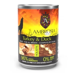 Υγρή Τροφή Σκύλου Ambrosia Grain Free Adult Sensitive Γαλοπούλα και Πάπια 400gr Υγρή Τροφή Σκύλου Ambrosia Grain Free Adult Sensitive Γαλοπούλα και Πάπια 400gr