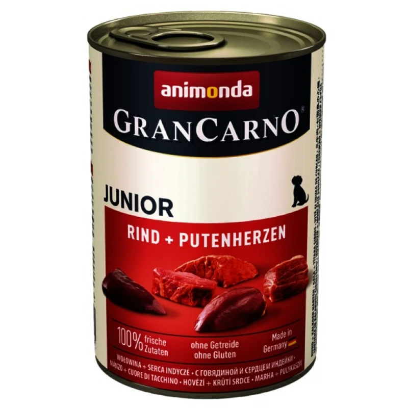 ANIMONDA JUNIOR ΒΟΔΙΝΟ & ΚΑΡΔΙΑ ΓΑΛΟΠΟΥΛΑΣ 400gr ΥΓΡΗ ΤΡΟΦΗ - ΚΟΝΣΕΡΒΕΣ ΣΚΥΛΟΥ