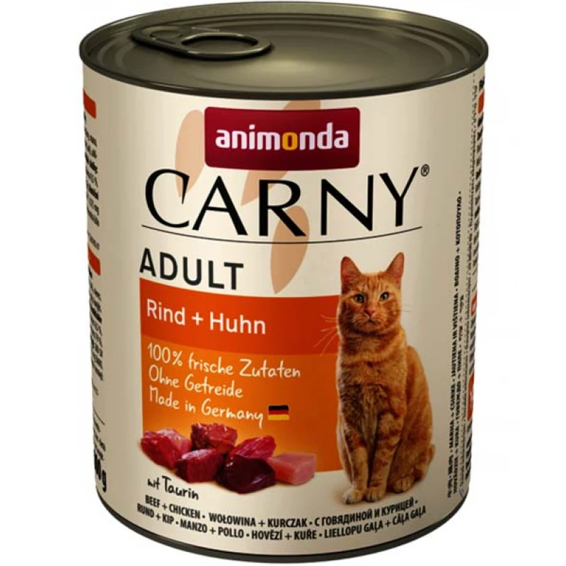 Υγρή τροφή Γάτας Animonda Carny Βοδινό & Κοτόπουλο 800gr ΓΑΤΕΣ