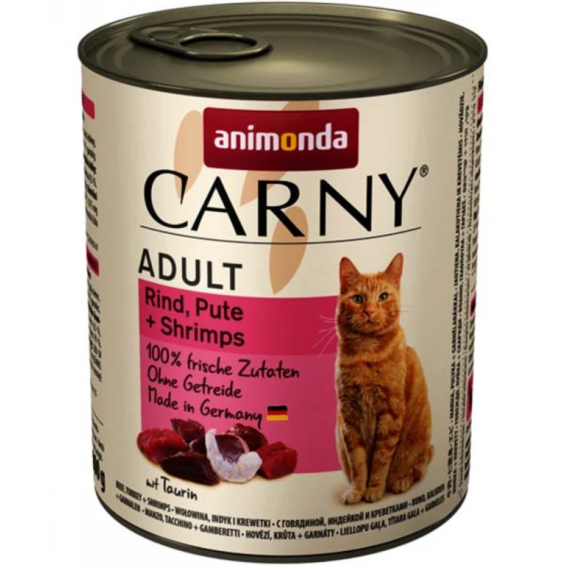 Υγρή τροφή Γάτας Animonda Carny Βοδινό Γαλοπούλα & Γαρίδες 800gr ΓΑΤΕΣ