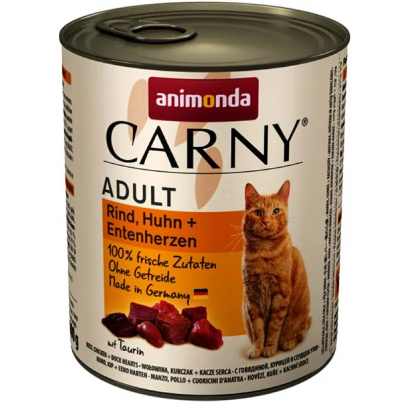 Υγρή τροφή Γάτας Animonda Carny Βοδινό Κοτόπουλο & Πάπια 800gr ΓΑΤΕΣ