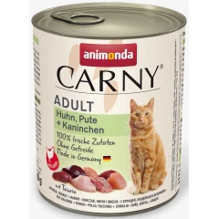 Υγρή τροφή Γάτας Grain Free Animonda Carny Κοτόπουλο & Γαλοπούλα & Κουνέλι 800gr Υγρή τροφή Γάτας Grain Free Animonda Carny Κοτόπουλο & Γαλοπούλα & Κουνέλι 800gr