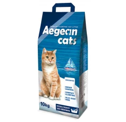 Άμμος Γάτας Aegean Cats με Φυσικό Μπετονίτη 10kg Χωρίς Άρωμα Άμμος Γάτας Aegean Cats με Φυσικό Μπετονίτη 10kg Χωρίς Άρωμα
