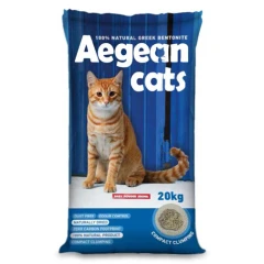 Άμμος Γάτας Aegean Cats με Φυσικό Μπετονίτη 20kg Baby Powder Άμμος Γάτας Aegean Cats με Φυσικό Μπετονίτη 20kg Baby Powder
