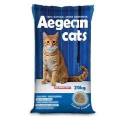Άμμος Γάτας Aegean Cats με Φυσικό Μπετονίτη 20kg Baby Powder Άμμος Γάτας Aegean Cats με Φυσικό Μπετονίτη 20kg Baby Powder