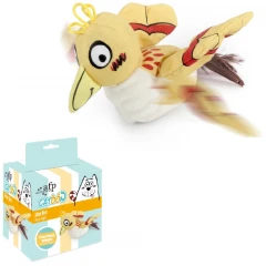 Παιχνίδι Γάτας AFP Catoon Jittering Bird 17x20x7cm Κίτρινο