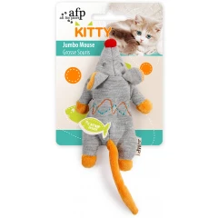 Παιχνίδι Γάτας AFP Kitty Jumbo Mouse 20x8x4,5cm Γκρι