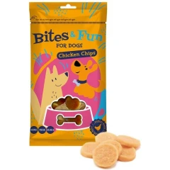 Λιχουδιές Σκύλου Akinu Bites & Fun Chicken chips 85gr Λιχουδιές Σκύλου Akinu Bites & Fun Chicken chips 85gr