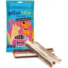 Λιχουδιές Σκύλου Akinu Bites & Fun Lamb sandwich 85gr Λιχουδιές Σκύλου Akinu Bites & Fun Lamb sandwich 85gr