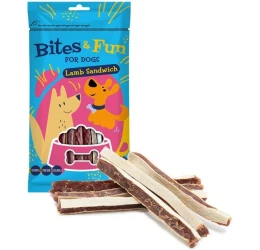 Λιχουδιές Σκύλου Akinu Bites & Fun Lamb sandwich 85gr