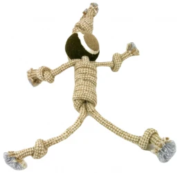 Παιχνίδι Σκύλου Akinu Natural Κόμπος με Μπάλα τένις 13x39cm Παιχνίδι Σκύλου Akinu Natural Κόμπος με Μπάλα τένις 13x39cm