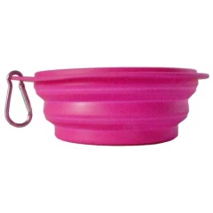 Πιάτο Σιλικόνης Ταξιδίου Σκύλου & Γάτας Akinu Folding Bowl 500ml Ροζ Πιάτο Σιλικόνης Ταξιδίου Σκύλου & Γάτας Akinu Folding Bowl 500ml Ροζ