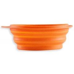 Πιάτο Σιλικόνης Ταξιδίου Σκύλου & Γάτας Akinu Folding Bowl 500ml Πορτοκαλί Πιάτο Σιλικόνης Ταξιδίου Σκύλου & Γάτας Akinu Folding Bowl 500ml Πορτοκαλί