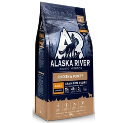 Alaska River Grain Free Adult Large Chicken & Turkey 12kg Alaska River Grain Free Adult Large Chicken & Turkey 12kg