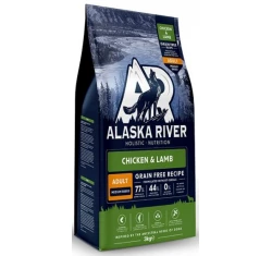 Alaska River Grain Free Adult Medium Chicken & Lamb 3kg Alaska River Grain Free Adult Medium Chicken & Lamb 3kg