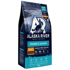 Alaska River Grain Free Adult Medium Chicken & Salmon 3kg Alaska River Grain Free Adult Medium Chicken & Salmon 3kg