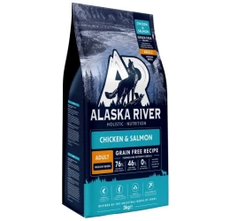Alaska River Grain Free Adult Medium Chicken & Salmon 3kg Alaska River Grain Free Adult Medium Chicken & Salmon 3kg