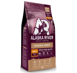 Alaska River Grain Free Cat Adult Sterilised Chicken & Turkey 2kg Alaska River Grain Free Cat Adult Sterilised Chicken & Turkey 2kg