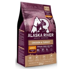 Alaska River Grain Free Cat Adult Sterilised Chicken & Turkey 400gr
