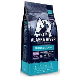 Alaska River Grain Free Mature Chicken & Salmon 12kg Alaska River Grain Free Mature Chicken & Salmon 12kg