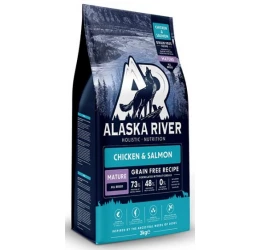 Alaska River Grain Free Mature Chicken & Salmon 3kg Alaska River Grain Free Mature Chicken & Salmon 3kg