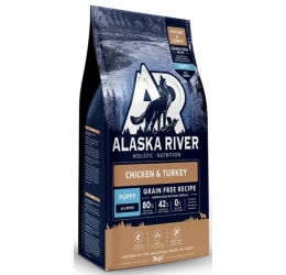 Alaska River Grain Free Puppy Chicken & Turkey 3kg Alaska River Grain Free Puppy Chicken & Turkey 3kg