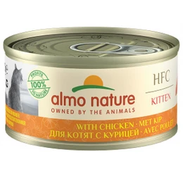 Υγρή τροφή γάτας Almo Nature Hfc Kitten Can Με Κοτόπουλο 70gr 