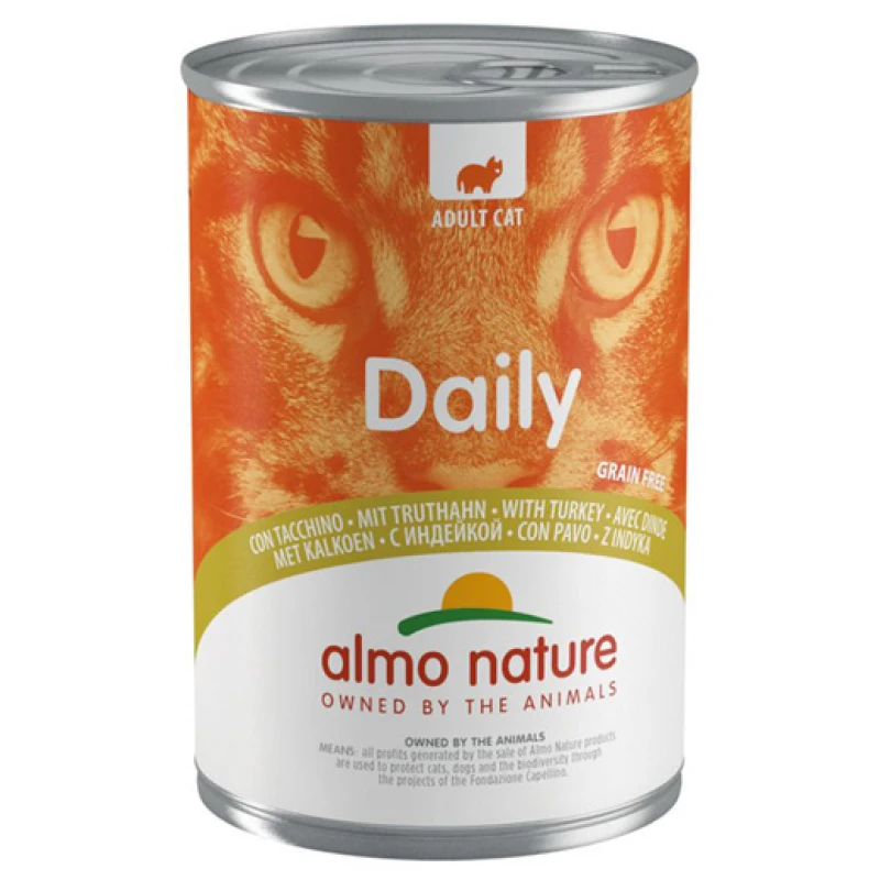 Almo Nature Daily Γαλοπούλα 400gr Γάτες