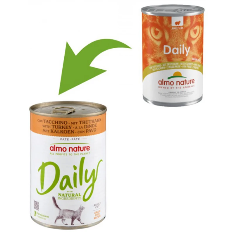 Almo Nature Daily Γαλοπούλα 400gr Γάτες Almo Nature Daily Γαλοπούλα 400gr Γάτες